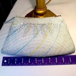 Unique!  Vintage metal mesh crossbody in p…